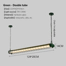 Ljojo Industrial Retro Glass Pendant Lighting for Office Bar Dining Room - LED Hanging Fixture