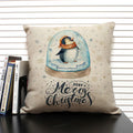 Animal Penguin Cushion Cover 45x45, Ljojo Brand - Cute & Funny Decorative Pillowcase
