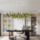 Ljojo Luxury Glass Gingko Leaf Chandelier for Home Decor