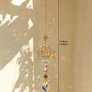 Ljojo™ Crystal Lotus Sun Catcher Chakra Rainbow Prism Home Decor