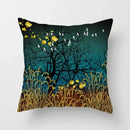 Golden Tree Forest Pillow Case by Ljojo: Car/Home Sofa Bed Decor, 45x45cm Decorative Cushion Cover