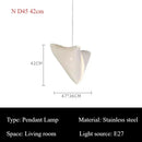 Italian Stainless Steel Pendant Lights Modern Hanging Chandeliers for Living Room Kitchen - Ljojo