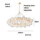 Glass Ball LED Chandelier for Living Room Modern Creative Home Decor by Ljojo