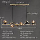 Nordic Glass Ball Pendant Lights: Long LED Chandeliers by Ljojo