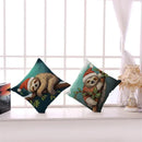 Christmas Cartoon Animal Printed Pillowcase by Ljojo: Decorative Throw Cover for Sofa, Living Room, Cushion