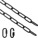 Ljojo 4mm Thick Metal Chain for Pendant Light - Heavy Duty Hanging Locker Lift