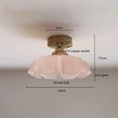 Ljojo Milky Yellow Glass LED Pendant Lights - Copper Nordic Hanging Lamp