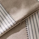Cream Tan Two Tone Striped Pillow Cover for Home Sofa Couch Living Room by Ljojo
