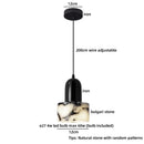 Ljojo LED Pendant Lamp with Bulgari Stone Decoration for Home Décor