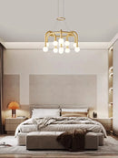 G9 Italian Copper Glass Bubble Chandelier by Ljojo - Luxury Hanging Lamp for Living Room