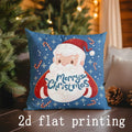 Ljojo Merry Christmas Pillowcases for Sofa Bedroom Car - Decorative Cushion Cover