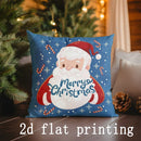 Ljojo Merry Christmas Pillowcases for Sofa Bedroom Car - Decorative Cushion Cover