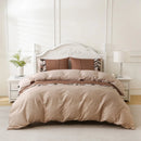 Geometric Boho Duvet Set + Pillowcase, 2/3pc Polyester Bedding, Single King Size, Ljojo Brand