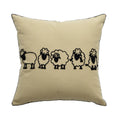 Embroidered Animal Cushion Cover 45x45cm by Ljojo - Puppy Horse Panda Bunny Zebra