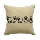 Embroidered Animal Cushion Cover 45x45cm by Ljojo - Puppy Horse Panda Bunny Zebra