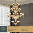 Crystal Chandelier Pendant Lamp for Living Room Home Decoration Luxury Romantic Dining Bedroom Ljojo
