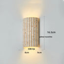 Ljojo LED Wall Light: Japanese Style, Waterproof, Terrazzo Fixture for Bedroom, Balcony, Hallway