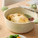 Ljojo 24cm Soup Pot Non Stick Large Capacity Stewing Pot Kitchen Accessory
