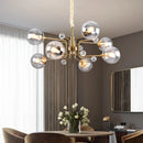 Ljojo Round Restaurant Glass LED Pendant Light | Luxury Industrial Home Decor Chandelier