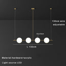 Modern Minimalist LED Pendant Light Cream Bubble Chandelier Home Decor by Ljojo