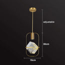Crystal LED Small Chandelier Nordic Luxury Bedroom Hanging Lamp by Ljojo