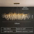 LED Luxury Gold Large Ceiling Chandelier for Living Room by Ljojo