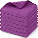Ljojo Microfiber Waffle Kitchen Towels - Ultra Absorbent Cleaning Rags