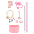 Ljojo 10pcs Tumbler Accessories Set: Straw, Cover, Cap, Boot, Stopper, Keychain, Sticker