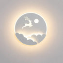 Ljojo LED Cloud Stars Moon Wall Lamp for Kids' Room and Bedroom Aesthetic Lighting