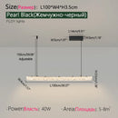 Ljojo Minimalist Modern Led Pendant Lights for Dining Room Living Room Bedroom Chandelier