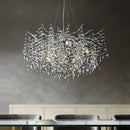 Ljojo Luxury Crystal Pendant Chandelier Chrome Gold Suspension Lamp