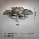 Italian Designer Minimalist White Petal Chandelier Light for Living Room by Ljojo