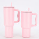 Ljojo 30oz Stainless Steel Tumbler with Handle, Lid, Straw - Leak Proof, Vacuum Insulated