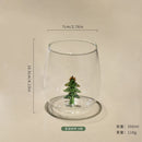 Ljojo 3D Animal Glass Cup, 350ml, Christmas Theme, Cartoon Animal Shape