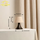 Ljojo Medieval Wabi-sabi Table Lamp with USB Charging - Modern Bedside Desk Lights