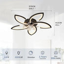 Ljojo Low Noise Ceiling Fan Chandelier for Home Decoration