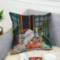 Ljojo 40x40 Jane Koluga Art Pillow Cover for Home Decor and Car Sofa Fall Theme