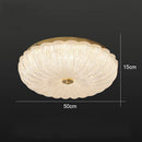 Copper Ceiling Lamp Light Luxury Crystal Glass Jack-o-Lantern Study Entrance Ljojo
