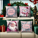 Cute Snowman Santa Claus Pillowcase by Ljojo - Home Decoration