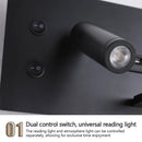 Ljojo LED Wall Light with USB Interface for Bedroom & Living Room Reading