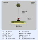Ljojo Medieval Restaurant Pendant Light: Modern Nordic M Bean Flying Saucer Suspension Lamp