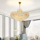 Ljojo Crystal Ceiling Chandelier Nordic Golden Living Room Pendant Lamp Fixture