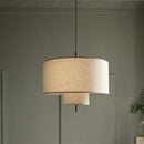 Japanese Wabi Sabi Fabric Art Pendant Lights Chandelier for Living Room by Ljojo