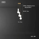 Cream Bubble LED Metal Glass Wall Lamp Nordic Stylish Bedroom Bar Light Ljojo