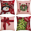 Ljojo Merry Christmas Pillow Cover 45x45cm - Winter Xmas Home Decorations