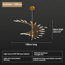 European Firework LED Chandelier for Living Room | Ljojo Pendant Lamp with Loft Hanging Lustre Fixtures