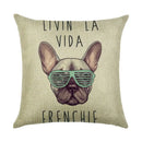 Ljojo Linen Pillowcase: Cartoon Digital Print Pattern for Office, Car, Home Sofa