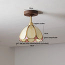 Ljojo LED Glass Ceiling Lamp Modern Yellow Lighting for Home Restaurant Hallway