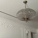 Ljojo Round Crystal Chandelier - Elegant Interior Lighting for Living Room Dining Bedroom