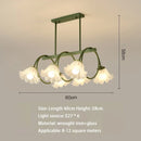 Ljojo French Pendant Light: Nordic Flower Led Lighting Fixture for Home Decoration